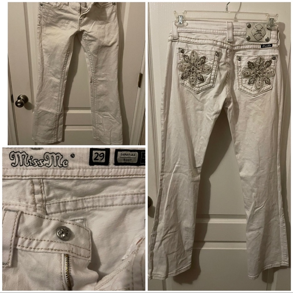 White Miss Me Jeans